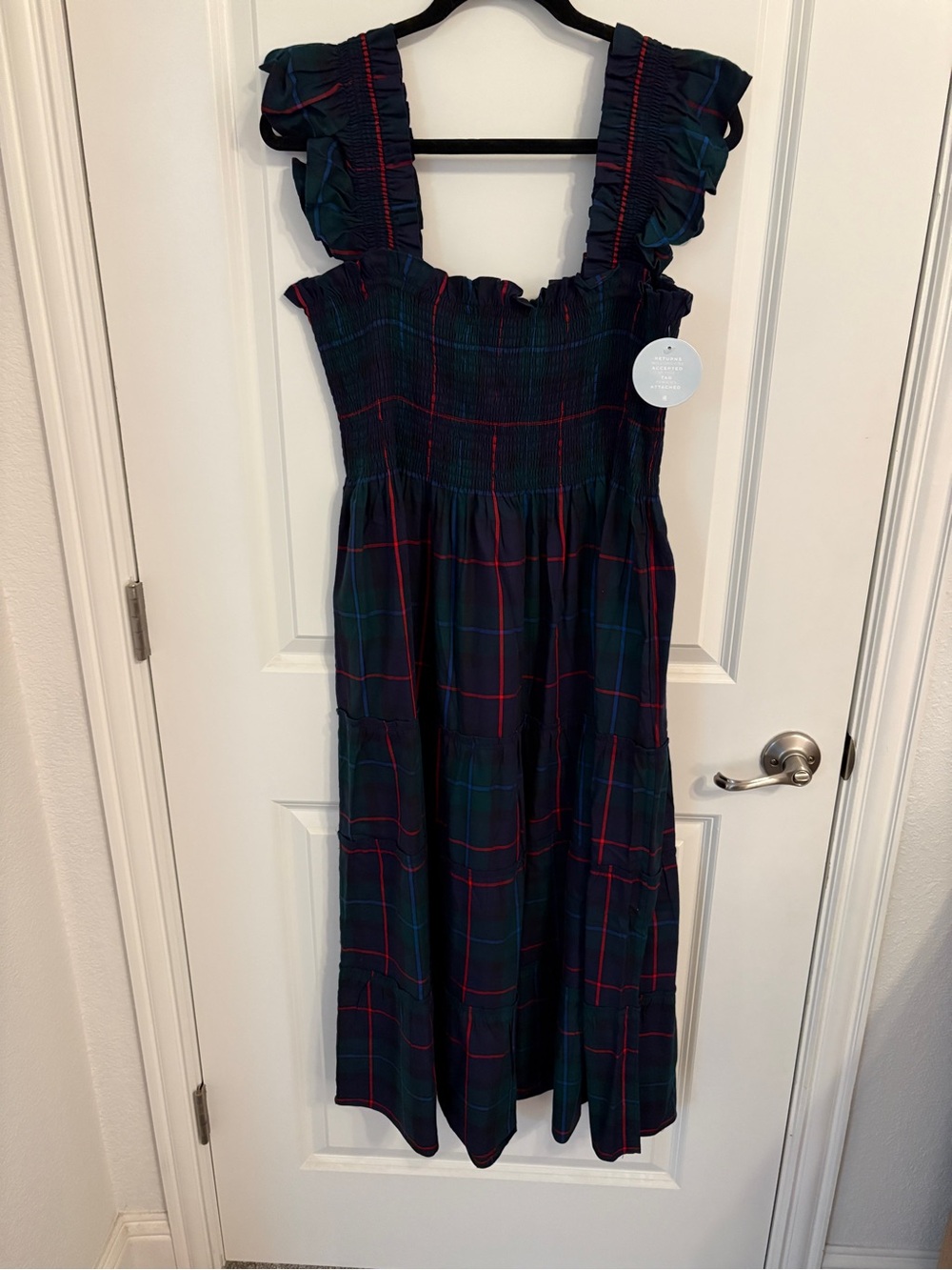 Hill House Home Ellie Nap Dress Midnight Tartan XXL NWT - Picture 2 of 7